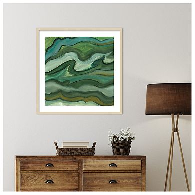 Sea Kelp II by Lisa Choate Wood Framed Wall Art Print