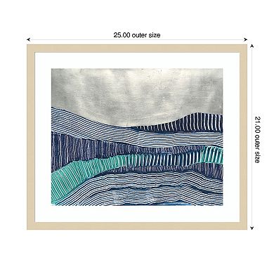 Cold Stream I by Vanna Lam Wood Framed Wall Art Print