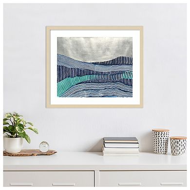 Cold Stream I by Vanna Lam Wood Framed Wall Art Print