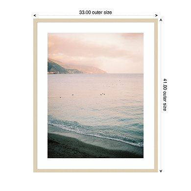 Italian Coast by Justine Milton Wood Framed Wall Art Print