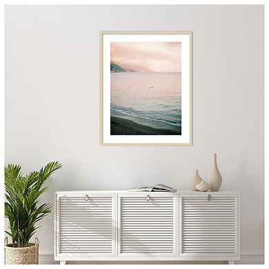 Italian Coast by Justine Milton Wood Framed Wall Art Print