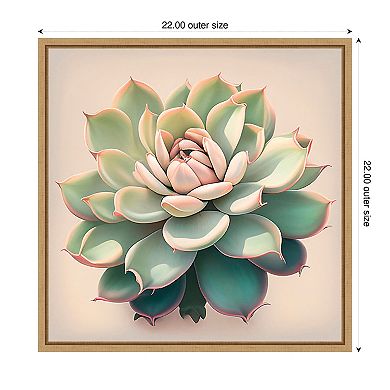 Echeveria Pulidinis by Incado Framed Canvas Wall Art Print