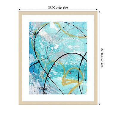 Whirlwind I by Laura Gibson Wood Framed Wall Art Print