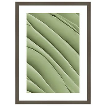 Sage Leaves by Incado Wood Framed Wall Art Print