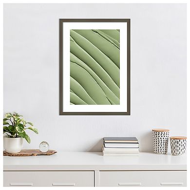 Sage Leaves by Incado Wood Framed Wall Art Print