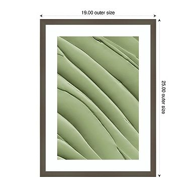 Sage Leaves by Incado Wood Framed Wall Art Print