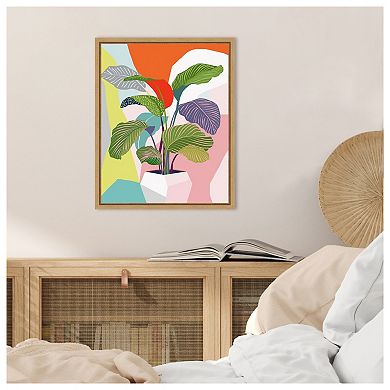 Exotic Plant by Ioana Horvat Framed Canvas Wall Art Print