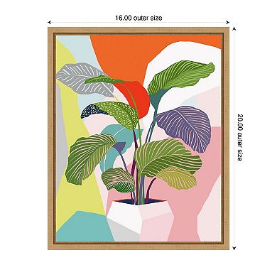 Exotic Plant by Ioana Horvat Framed Canvas Wall Art Print