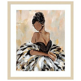 Ball Gown Frills III by Annie Warren Wood Framed Wall Art Print