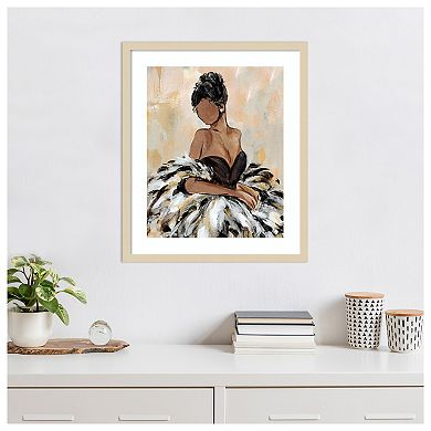Ball Gown Frills III by Annie Warren Wood Framed Wall Art Print