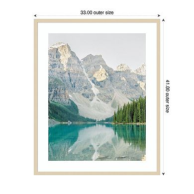 Mountain Reflection III by Justine Milton Wood Framed Wall Art Print