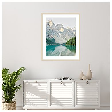 Mountain Reflection III by Justine Milton Wood Framed Wall Art Print