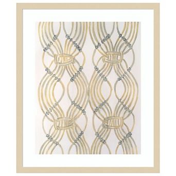 Beaded Veil II by Vanna Lam Wood Framed Wall Art Print