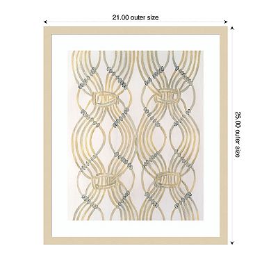 Beaded Veil II by Vanna Lam Wood Framed Wall Art Print