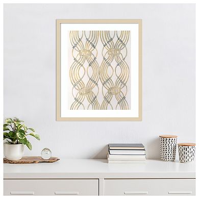 Beaded Veil II by Vanna Lam Wood Framed Wall Art Print