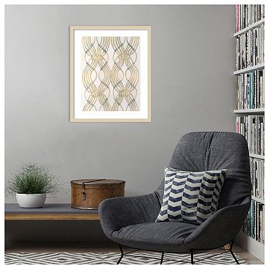 Beaded Veil II by Vanna Lam Wood Framed Wall Art Print