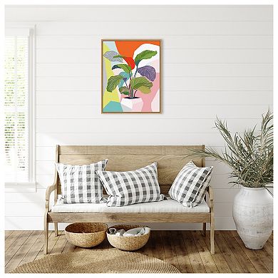 Exotic Plant by Ioana Horvat Framed Canvas Wall Art Print