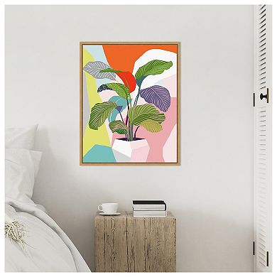 Exotic Plant by Ioana Horvat Framed Canvas Wall Art Print