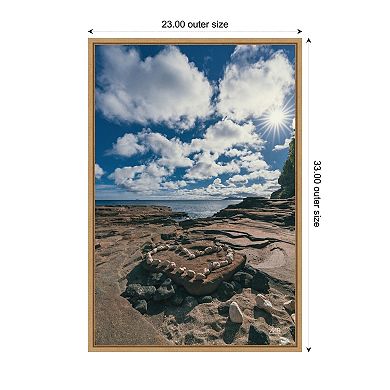 Heart of Hawaii by Max Blakesberg Studios Framed Canvas Wall Art Print