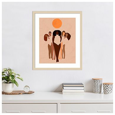 Women by Carelle N'guessan. Wood Framed Wall Art Print