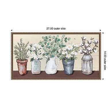 Country Cuttings III by Jade Reynolds Framed Canvas Wall Art Print
