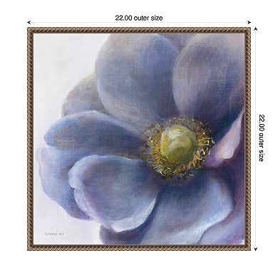 Contemporary Anemone by Danhui Nai Framed Canvas Wall Art Print