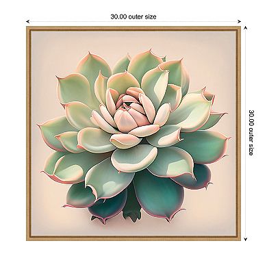 Echeveria Pulidinis by Incado Framed Canvas Wall Art Print