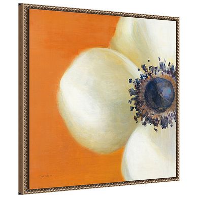 Contemporary Poppy by Danhui Nai Framed Canvas Wall Art Print