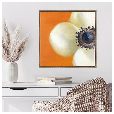 Contemporary Poppy by Danhui Nai Framed Canvas Wall Art Print