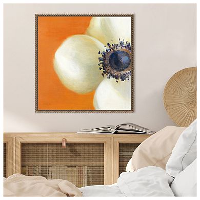 Contemporary Poppy by Danhui Nai Framed Canvas Wall Art Print