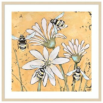 Busy As A Bee II by Jade Reynolds Wood Framed Wall Art Print