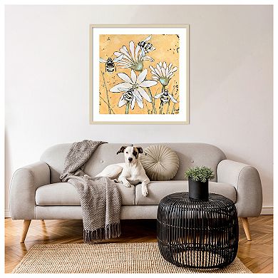 Busy As A Bee II by Jade Reynolds Wood Framed Wall Art Print