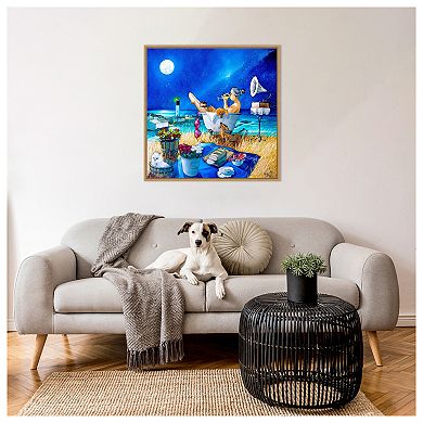 Just Perfect at Vlees Bay by Ronald West Framed Canvas Wall Art Print