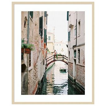 Love In Italy by Justine Milton Wood Framed Wall Art Print