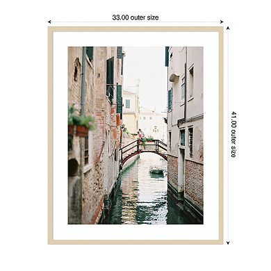 Love In Italy by Justine Milton Wood Framed Wall Art Print