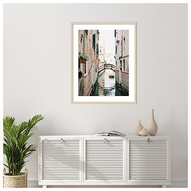 Love In Italy by Justine Milton Wood Framed Wall Art Print