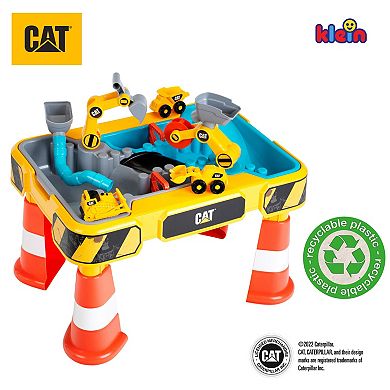 Theo Klein CAT: Sand and Water Play Table, Kids Pretend Play Construction Toys