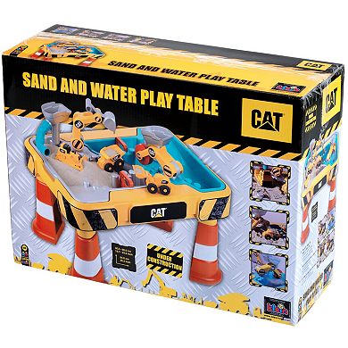 Theo Klein CAT: Sand and Water Play Table, Kids Pretend Play Construction Toys