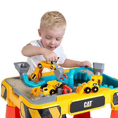 Theo Klein CAT: Sand and Water Play Table, Kids Pretend Play Construction Toys