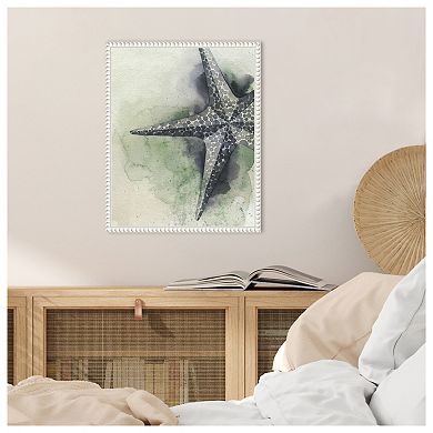 Found Starfish II by Grace Popp Framed Canvas Wall Art Print