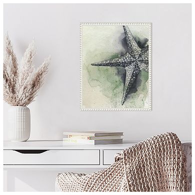 Found Starfish II by Grace Popp Framed Canvas Wall Art Print