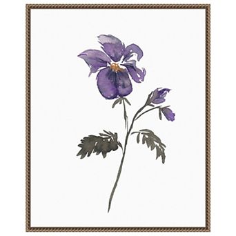 February Violet by Amanda Cook Framed Canvas Wall Art Print