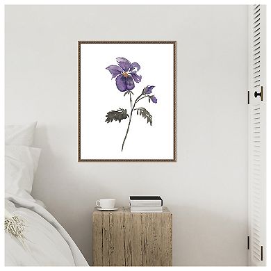 February Violet by Amanda Cook Framed Canvas Wall Art Print