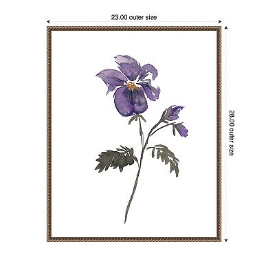 February Violet by Amanda Cook Framed Canvas Wall Art Print