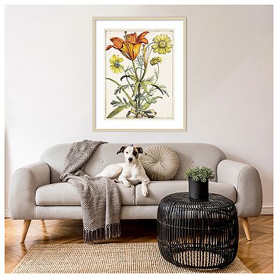 Dutch Florals V Wood Framed Wall Art Print