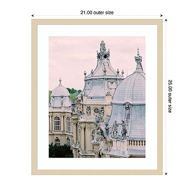 Paris Rooftops II by Justine Milton Wood Framed Wall Art Print