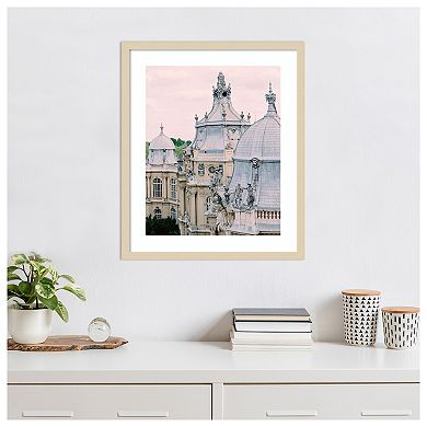 Paris Rooftops II by Justine Milton Wood Framed Wall Art Print