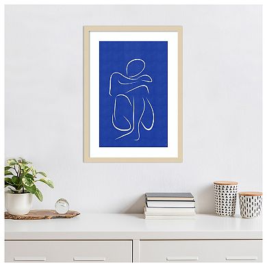 Lady Body No 6 by Anne-marie Volfova Wood Framed Wall Art Print