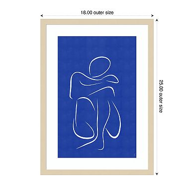 Lady Body No 6 by Anne-marie Volfova Wood Framed Wall Art Print