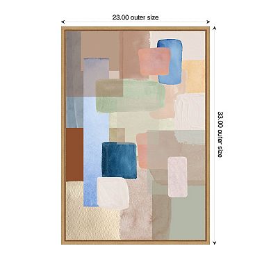 Kaleidoscope 1 by Sally Ann Moss Framed Canvas Wall Art Print
